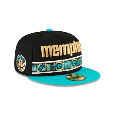 Memphis Grizzlies Gorra | New Era NBA City Edition 59fifty Fitted Cap Mexico - Azules